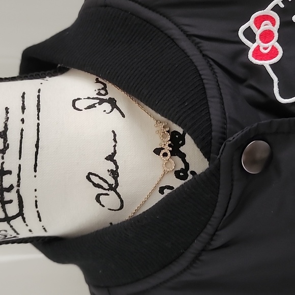 New RARE HTF Torrid X Hello Kitty Patch Bomber Jacket Size 2 Torrid (18/20)  2X - Picture 2 of 16